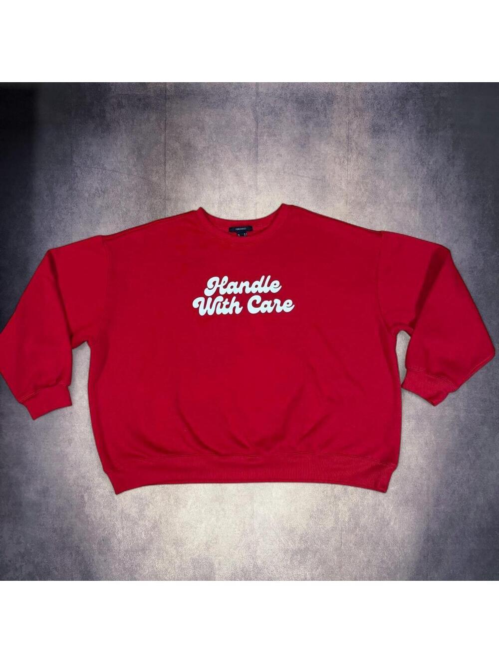 Cozy Forever 21 red sweatshirt